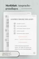 Vorschau - Stundenentwürfe - Materialpaket: Anspruchsgrundlagen im Zivilrecht - Seite 1