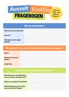 Vorschau - Arbeitsblätter - Konflikt-Auszeitbogen (Systemische Konfliktlösung) - Deckblatt