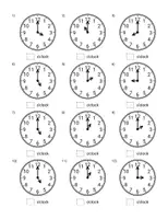 Vorschau - Arbeitsblätter - What time is it ? Addiren,Subtrahieren,Multipliziiern,Dividieren,Bruchrechnen - Seite 2