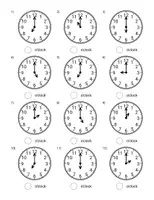 Vorschau - Arbeitsblätter - What time is it ? Addiren,Subtrahieren,Multipliziiern,Dividieren,Bruchrechnen - Seite 3