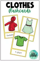 Aperçu - Apprentissages en autonomie - Clothes Flashcards | Les vêtements en anglais - Page de couverture