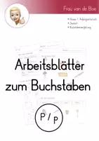 Vorschau - Arbeitsblätter - Arbeitsblätter zur Buchstabeneinführung P/p - Deckblatt