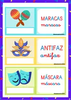 Vista previa - Tarjetas / Manipulativos - LECTOESCRITURA CARNAVAL - página 2