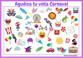 Vista previa - Juegos / Gamificación - AGUDIZA TU VISTA CARNAVAL - página 1