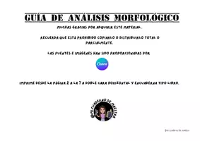 Vista previa - Refuerzo / NEE / Materiales de apoyo - Guía de análisis morfológico - página 1