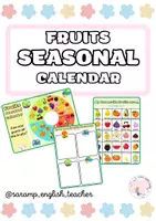 Vista previa - Manualidades / Dibujos para colorear - FRUITS SEASONAL CALENDAR - Portada
