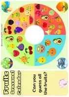 Vista previa - Manualidades / Dibujos para colorear - FRUITS SEASONAL CALENDAR - página 2