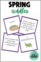 Aperçu - Apprentissages en autonomie - Spring RIDDLES - Reading skills activity - Page de couverture