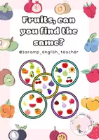 Vista previa - Juegos / Gamificación - FRUITS- CAN YOU FIND THE SAME? GAME (31 CARDS) - página 1