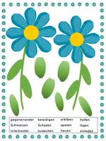 Vorschau - Arbeitsblätter - Freundschaftsblume - Seite 1