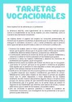 Vista previa - Tarjetas / Manipulativos - TARJETAS VOCACIONALES - página 1