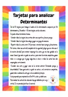 Vista previa - Juegos / Gamificación - Tarjetas análisis determinantes - página 1