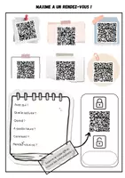 Vorschau - Arbeitsblätter - Dialogkarten - fixer un rendez-vous - QR-Code-Rallye - Deckblatt