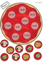 Vorschau - Arbeitsblätter - Plus/ Minus ZR 20 ohne ZÜ: Mathe Pizzen (Klasse 1) - Seite 2