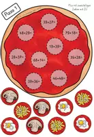 Vorschau - Spiele - Addition/ Subtraktion: Mathe Pizzen mit zweistelligen Zahlen mit ZÜ (2. Klasse) - Seite 2