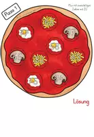Vorschau - Spiele - Addition/ Subtraktion: Mathe Pizzen mit zweistelligen Zahlen mit ZÜ (2. Klasse) - Seite 3