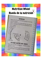 Vista previa - Hojas de trabajo - Nutrition Wheel / Rueda Nutrición - Portada