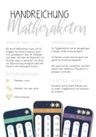 Vorschau - Stationenlernen - Matheraketen - Multiplikation 8ner Reihe - Seite 1