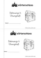 Vorschau - Arbeitsblätter - Übungsheft Dehnungs-h - Mini - Deckblatt