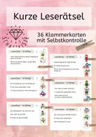 Vorschau - Fördermaterial/Inklusion - Kurze Leserätsel - Im Winter - 36 Klammerkarten mit Selbstkontrolle - Deckblatt