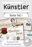 Vorschau - Aufgabenkarten - Künstler-Kartei Teil 1 | Leben und Werk - Deckblatt