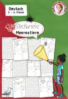 Vorschau - Stationenlernen - Meerestiere Grundschule | Steckbriefe Sachunterricht Klasse 2-4 - Deckblatt