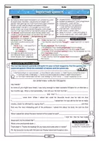 Vorschau - Arbeitsblätter - Reported speech • ABs + Musterlösung - Seite 1