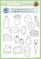 Vorschau - Arbeitsblätter - Gesunde Ernährung | Lebensmittel sortieren | 1. Klasse - Seite 3