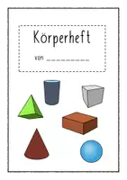 Vorschau - Arbeitsblätter - Lernheft zu den geometrischen Körpern für die 1. Klasse - Seite 1