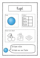 Vorschau - Arbeitsblätter - Lernheft zu den geometrischen Körpern für die 1. Klasse - Seite 2