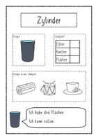 Vorschau - Arbeitsblätter - Lernheft zu den geometrischen Körpern für die 1. Klasse - Seite 3