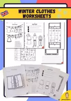 Vista previa - Hojas de trabajo - Winter clothes worksheets - Portada