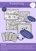 Vorschau - Mal- und Bastelvorlagen - Faschingsmandala - Deckblatt