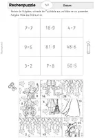 Vorschau - Arbeitsblätter - Rechenpuzzle zum 1x1 "Fasching" - Seite 3