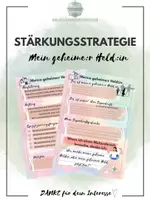 Vorschau - Arbeitsblätter - Stärkungsstrategie - Ressourcenaktivierung geheime:r Held:in - Deckblatt