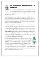 Vorschau - Anderer Materialtyp - Bewegungsgeschichte, Fühlgeschichte Winter (Ein Tag im Zauberwald) - Deckblatt
