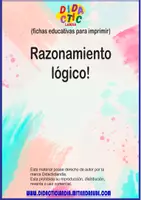 Vista previa - Hojas de trabajo - Pensamiento lógico - página 1