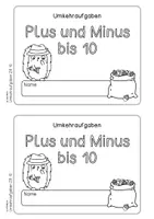 Vorschau - Arbeitsblätter - Umkehraufgaben (Einführung und Übung) ZR 10 - Seite 1