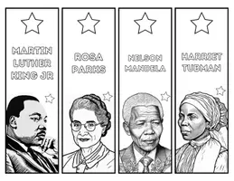 Vorschau - Mal- und Bastelvorlagen - 20 Lesezeichen zum Black-History-Month - Seite 1