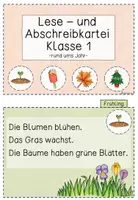 Vorschau - Fördermaterial/Inklusion - Lese- und Abschreibkartei Klasse 1 - Seite 1
