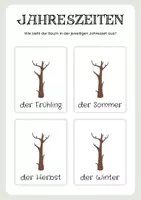 Vorschau - Arbeitsblätter - Der Baum und die 4 Jahreszeiten: Arbeitsblatt 1. Klasse (DAZ DAF) - Seite 2