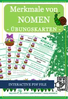 Vorschau - Fördermaterial/Inklusion - Deutsch: Grammatik - Merkmale von Nomen Materialpaket Übungskarten - Seite 1