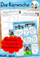 Vorschau - Arbeitsblätter - Was bedeutet die Karwoche? Passionszeit Kirchenjahr - Deckblatt