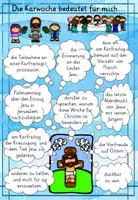 Vorschau - Arbeitsblätter - Was bedeutet die Karwoche? Passionszeit Kirchenjahr - Seite 1
