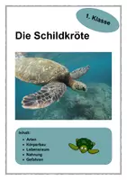 Vorschau - Arbeitsblätter - Die Schildkröte 1. Klasse - Deckblatt