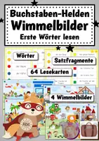 Vorschau - Fördermaterial/Inklusion - Buchstaben-Helden: Erste Wörter lesen an Wimmelbildern - Deckblatt
