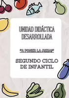 Vista previa - Unidades / Secuencias / Situaciones de Aprendizaje - UNIDAD DIDÁCTICA DESARROLLADA - INFANTIL - A PONER LA MESA! - Portada