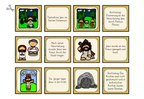 Vorschau - Spiele - Karwoche und Ostern Religion ZUORDNUNGSSPIEL Kirchenjahr - Seite 3