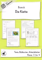 Vorschau - Unterrichtsreihen - Bionik - Die Klette - Deckblatt