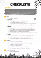 Vorschau - Arbeitsblätter - Gruselgeschichten: Checkliste zum Schreiben eigener Geschichten #halloween - Seite 1